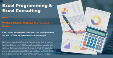 excel spreadsheet consultant website Link